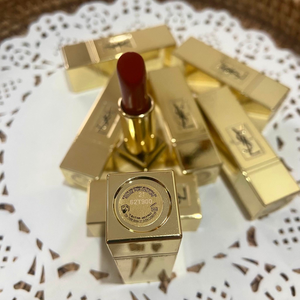 Thanh lý Son YSL mini Rouge Pur Couture màu 21 đỏ ruby