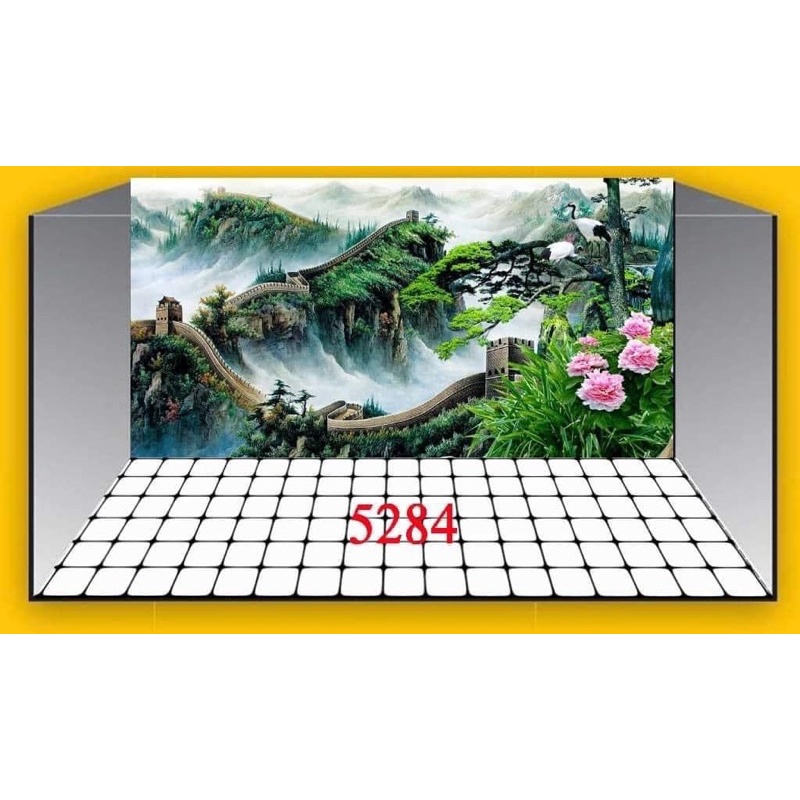 Tranh bể cá 3D (tấm lưng)