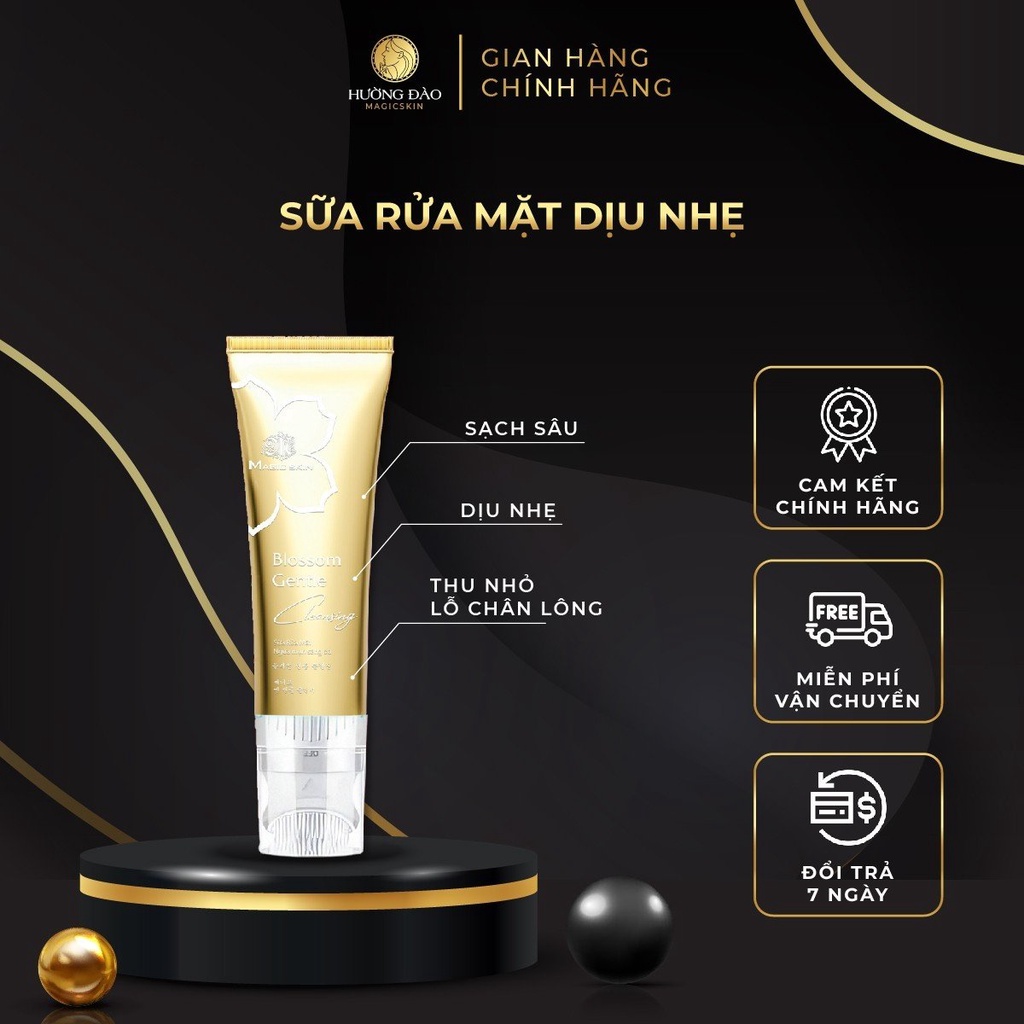 Sữa rửa mặt dịu nhẹ Magic Skin làm sạch, ngừa mụn, làm sáng da - Hường Đào Magic Skin