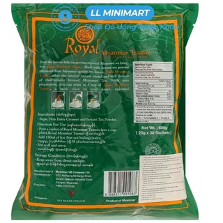 Trà Sữa Royal Myanmar Teamix 600G (Bịch 30 Gói)