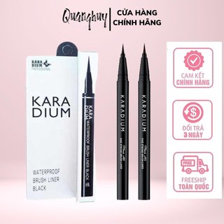 Bút kẻ mắt nước đầu lông Karadium Waterproof Brush Liner Black