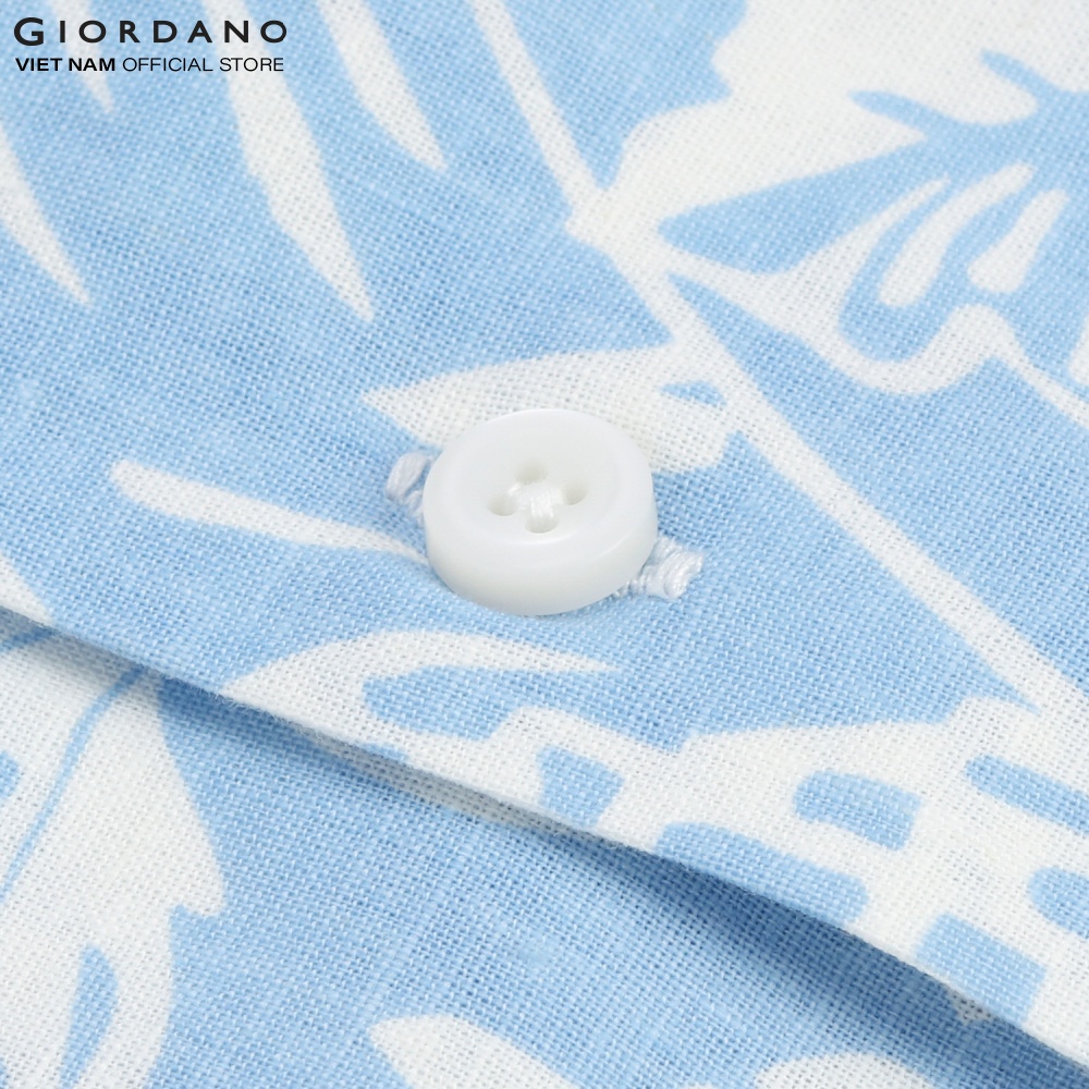 Áo Sơ Mi Ngắn Tay Nam Linen Shirt Giordano 01043206