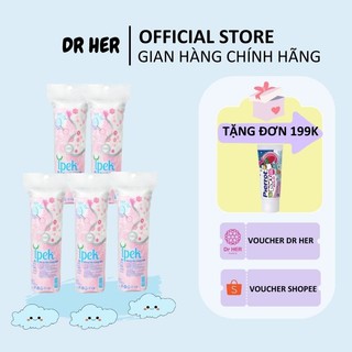 Combo 5 bông tẩy trang ipek 80 miếng