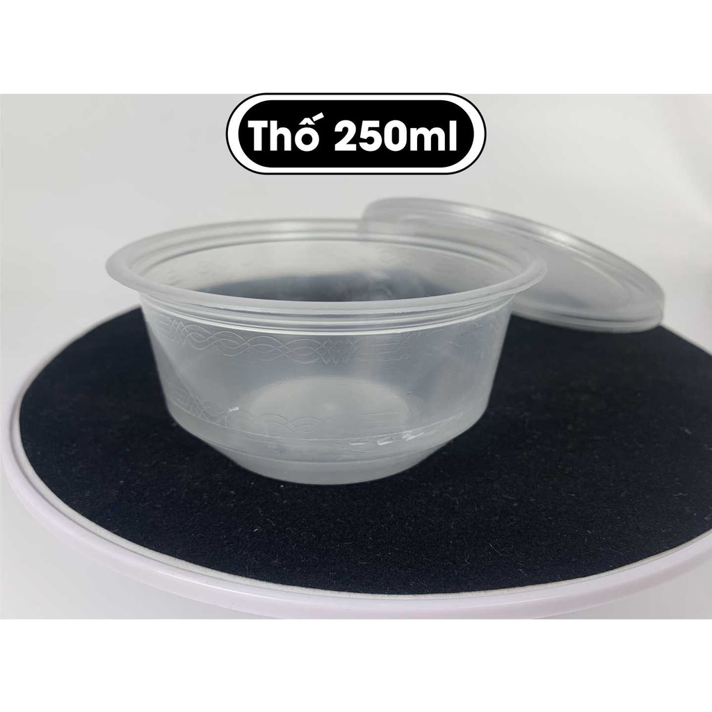 50 thố nhựa xôi chè 250ml nhựa mang đi, hộp đựng thực phẩm, thố chè