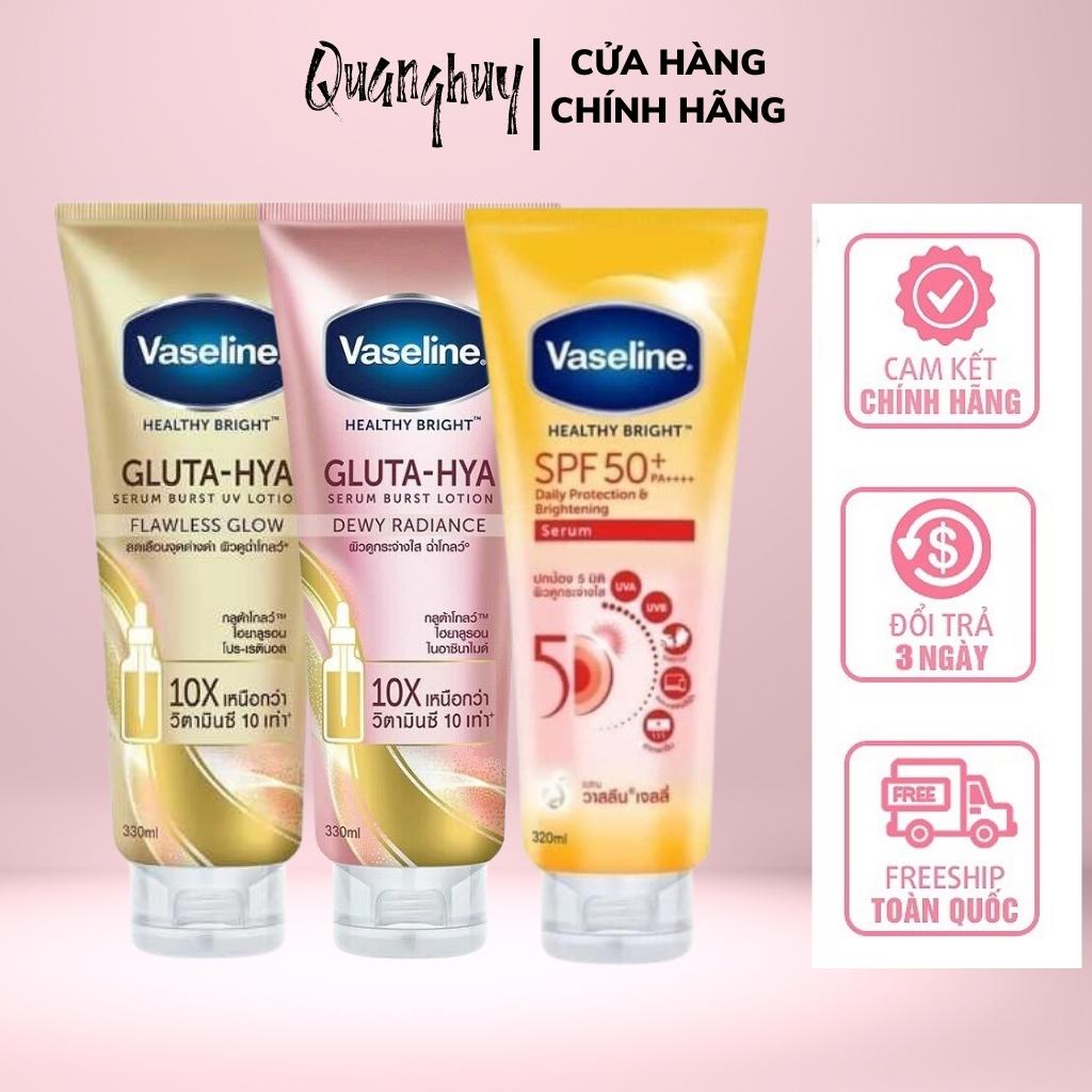 Dưỡng thể chống nắng Vaseline 50X Healthy Bright SPF50+ PA++++ Thái Lan