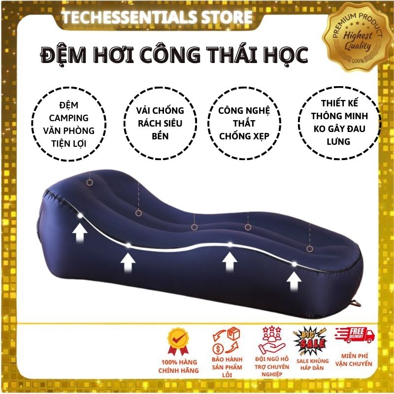 Nệm hơi cắm trại du lịch không cần bơm,đệm hơi du lịch dã ngoại camping cao cấp,đệm hơi văn phòng,giường hơi cao cấp