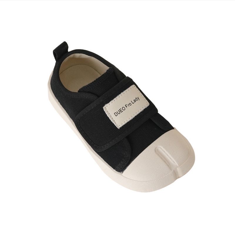 Giày Thể Thao Vải Canvas Khóa Dán Thời Trang Xuân Thu 2023 Dễ Thương Cho Bé Mẫu Giáo