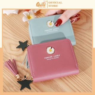 Ví Ngắn Nữ FOREVER LOVELY Đính Hoa Cực Hot Trend