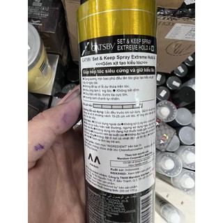 Gôm xịt tóc cứng Gatsby Set Keep Spray 250ml