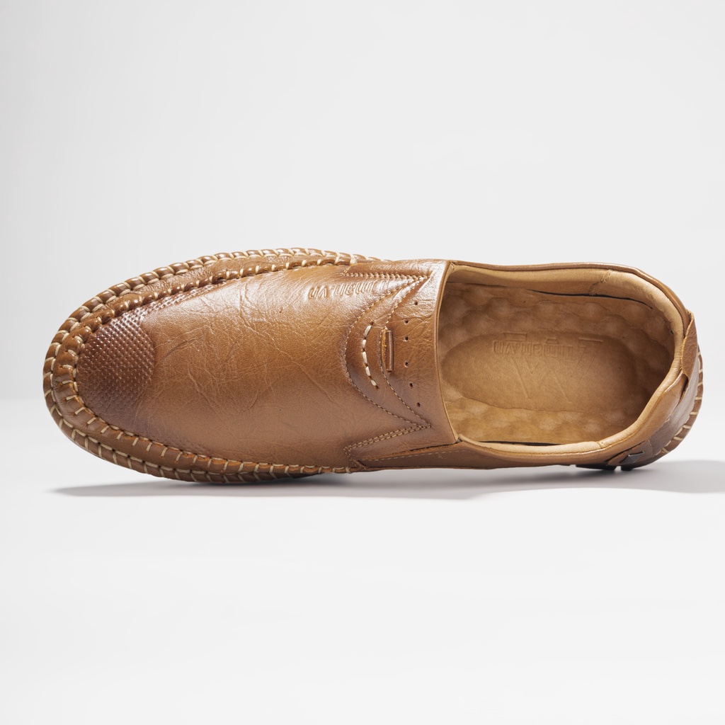 Giày nam lười chất liệu da bò tây đẹp phong cách công sở thiết kế mọi cao cấp bảo hành 5 năm NT94 TIMAN