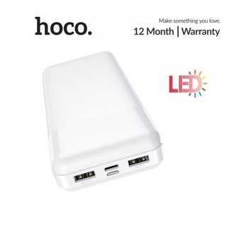 Pin dự phòng 10000mah/20000mah hoco j72/j72a sạc 5v/2a đèn led vật liệu pc cao cấp