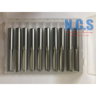 (01 mũi) dao phay gỗ CNC 6.0mm, thẳng 2 lưỡi, hàng bình dân