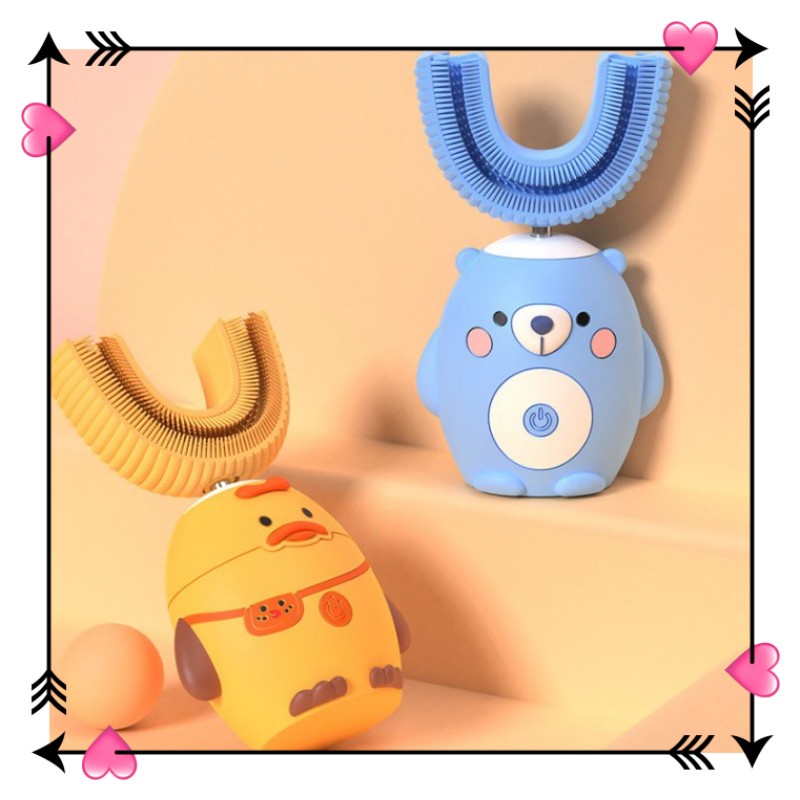 Bàn Chải Đánh Răng Điện Chữ U Cho Bàn Chải Đánh Răng Tự Động 2-to 14 Tuổi / Bàn Chải Đánh Răng An Toàn Và Tiện Lợi / Lấy Trong Tay