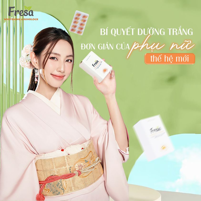 VIÊN UỐNG FRESA TRẮNG DA, CHỐNG TIA UV NHẬT BẢN
