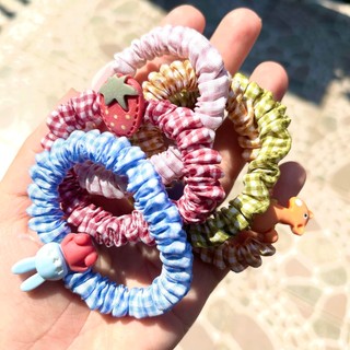 Cột tóc caro mini nhiều màu dễ thương (giao ngẫu nhiên)