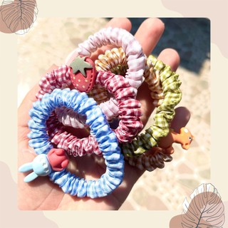 Cột tóc caro mini nhiều màu dễ thương