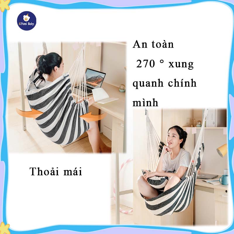 Xích đu ghế võng treo trong nhà và ngoài trời đu dày hơn