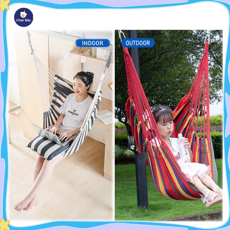 Xích đu ghế võng treo trong nhà và ngoài trời đu dày hơn