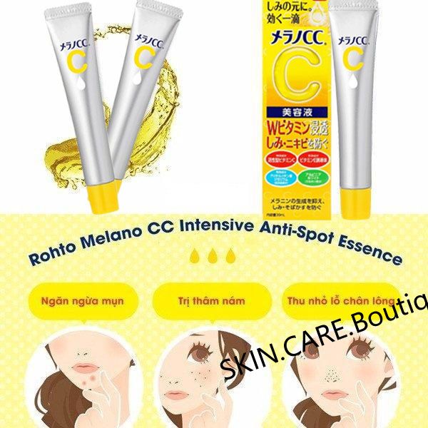 Tinh chất dưỡng trắng da chống thâm nám Melano CC Whitening Essence 20ml SERUM VITAMIN C ROHTO MELANO CC