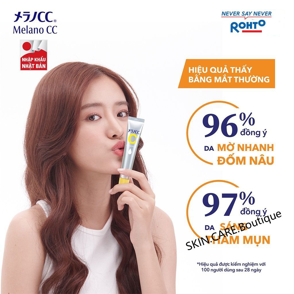 Tinh chất dưỡng trắng da chống thâm nám Melano CC Whitening Essence 20ml SERUM VITAMIN C ROHTO MELANO CC