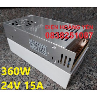Nguồn tổ ong 24V 15A 360W mới 100% Quạt