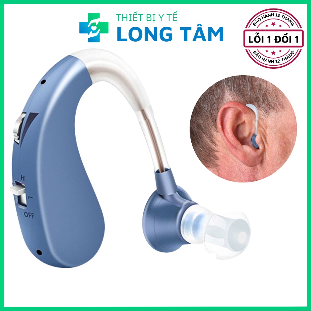 Máy trợ thính đeo vành tai VHP-1204, tai nghe trợ thính không dây cho người già mã hóa âm thanh lọc tiếng ồn