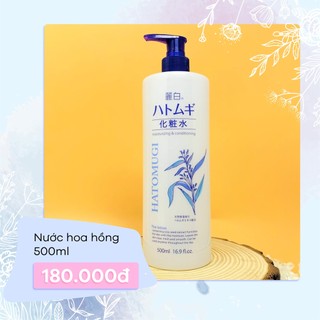 Nước hoa hồng ý dĩ Kumano Naturie Hatomugi Skin Conditioner 500ml