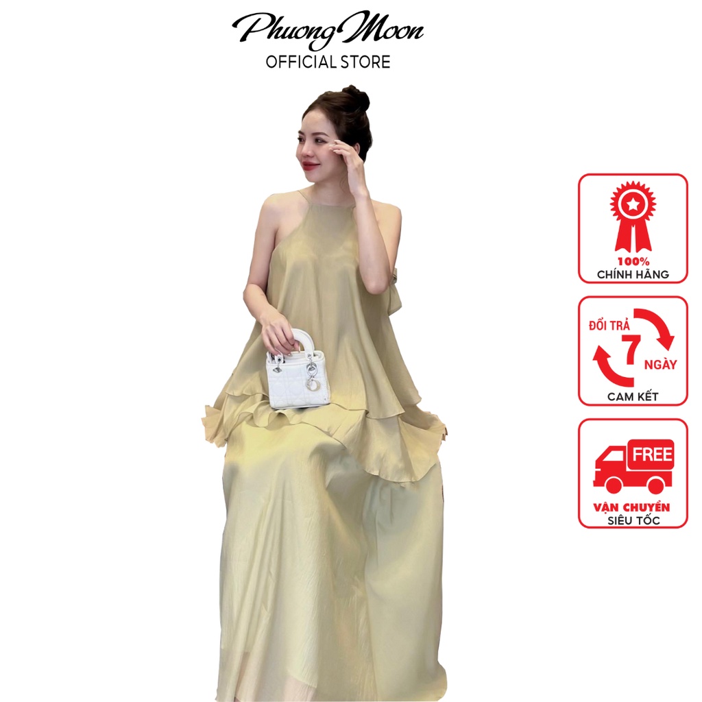 Set đi biển nữ PHUONGMOON, mix nơ sau cách điệu