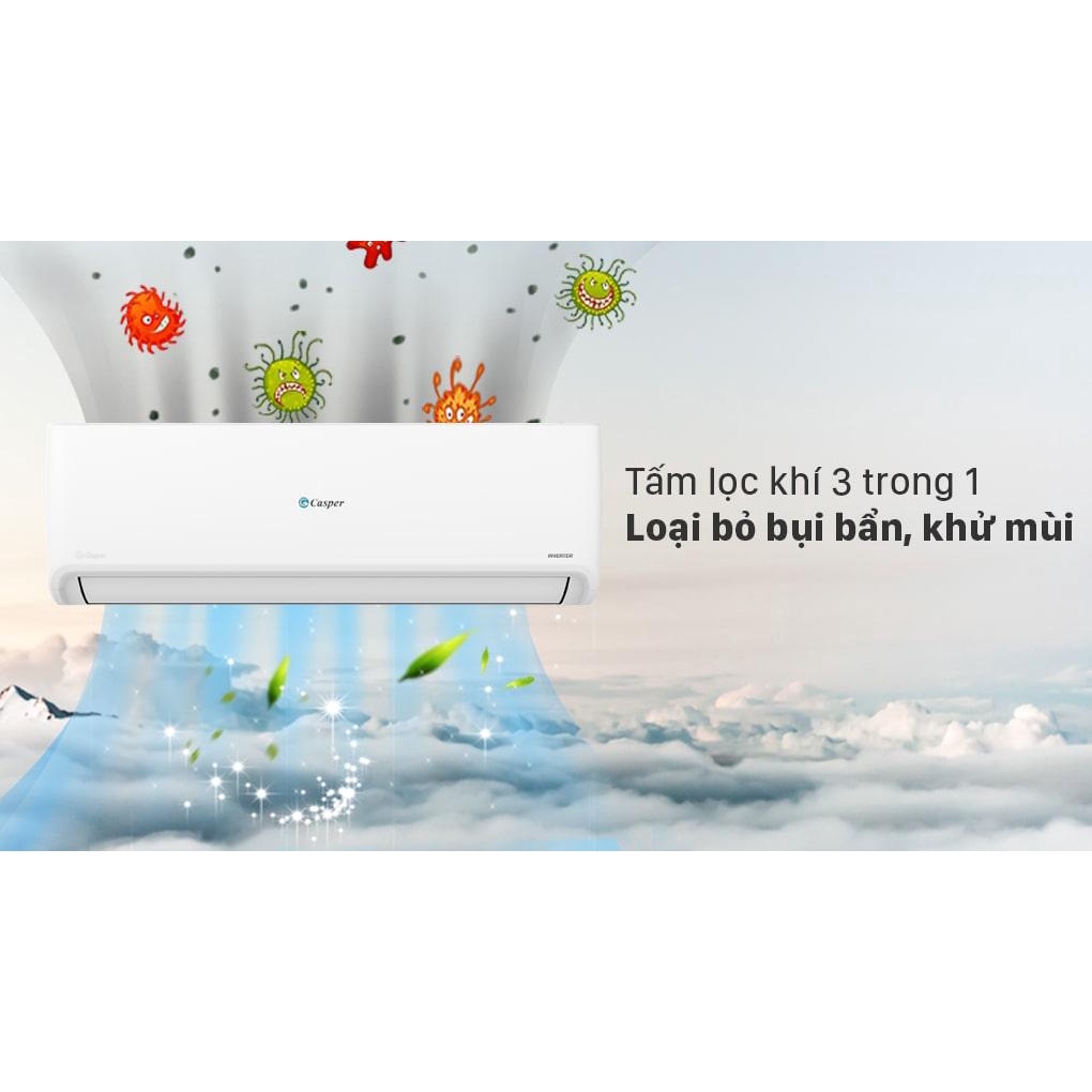 Điều hòa Casper Inverter 9000BTU (1HP) GC-09IS33 - Hàng Chính Hãng (mới 2022)