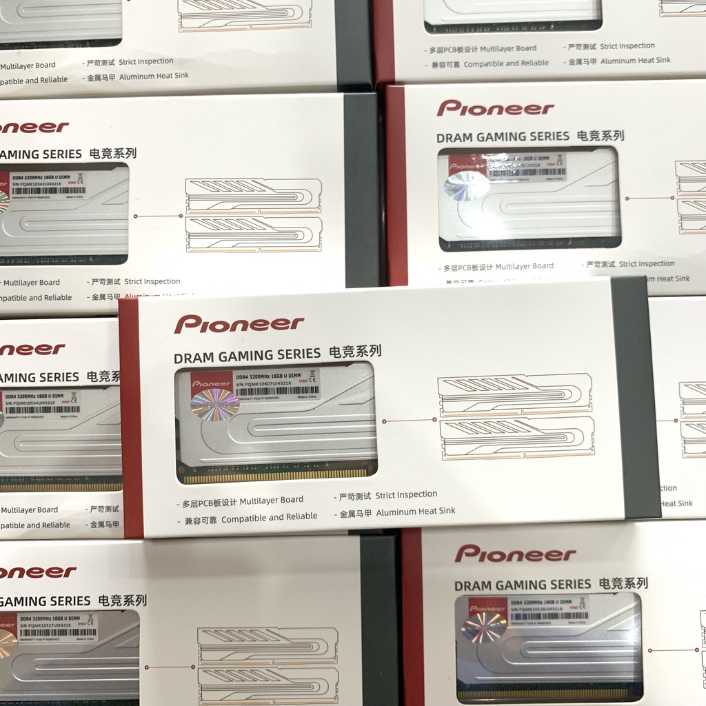 Ram PC 16GB DDR4 3200MHz Pioneer, Tản Nhiệt, Độ bền cao, Bảo hành 5 năm, Dễ dàng lắp đặt, Độ trễ thấp | BigBuy360 - bigbuy360.vn