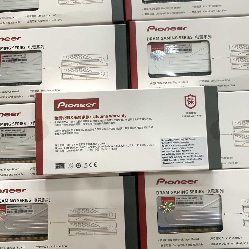 Ram PC 16GB DDR4 3200MHz Pioneer, Tản Nhiệt, Độ bền cao, Bảo hành 5 năm, Dễ dàng lắp đặt, Độ trễ thấp | BigBuy360 - bigbuy360.vn