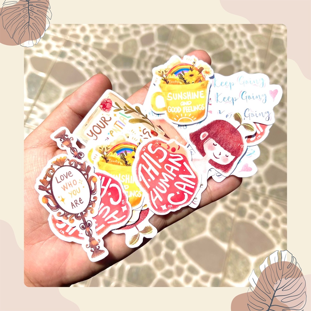 Sticker lẻ mẫu tự vẽ dễ thương (giao ngẫu nhiên)
