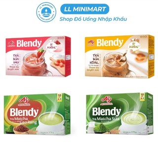 Trà sữa hòa tan blendy matcha/gạo rang/royal/dâu hộp 170g