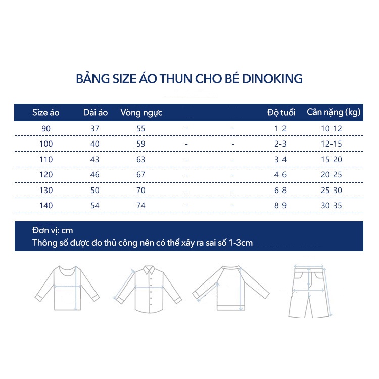 Áo thun cho bé gái DINOKING Áo phông trẻ em cộc tay mùa hè chất cotton 100% mềm mịn thoáng mát cho bé 2 - 8 tuổi AT15