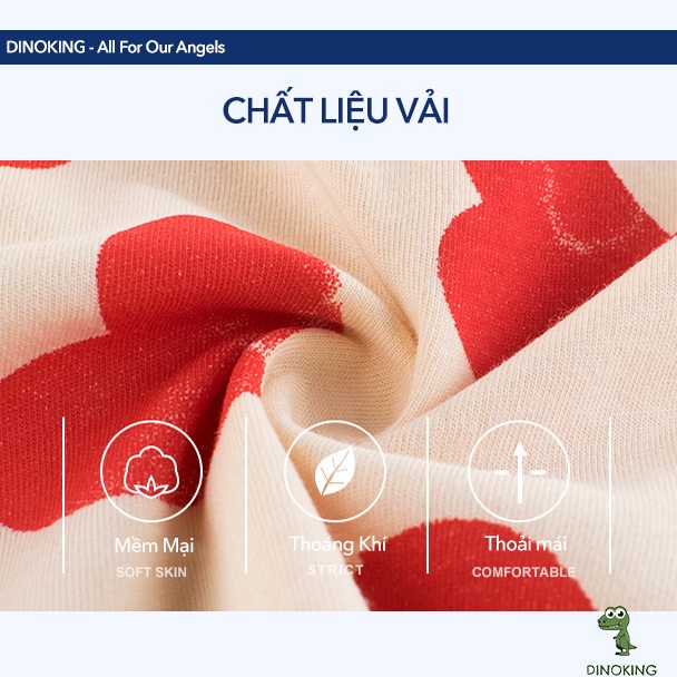 Áo thun cho bé gái DINOKING Áo phông trẻ em cộc tay mùa hè chất cotton 100% mềm mịn thoáng mát cho bé 2 - 8 tuổi AT15