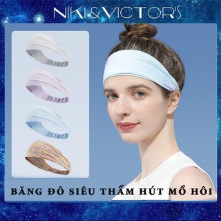 Băng Đô Tập Thể Thao Gym Siêu Đàn Hồi Thấm Hút Mồ Hôi Phong Cách Thời Trang Khô Nhanh Thoáng Khí Nhiều Màu