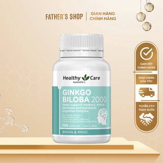 Viên uống bổ não Healthy Care Gingko Biloba 2000mg 100 viên