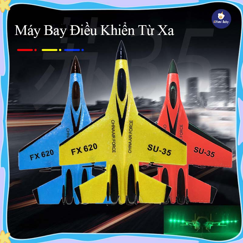 Máy bay điều khiển từ xa đèn đôi màu 2.4G không dây