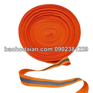 Dây phản quang vải cảnh báo màu cam