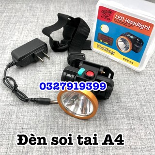 ✅ Đèn lấy ráy tai - Đèn pin đội đầu A4 ánh sáng trắng , vàng