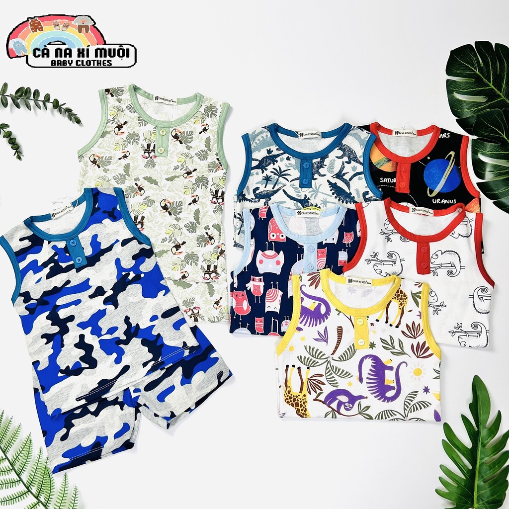 ✨Size(9-32Kg)✨FREE SHIPBộ Sát Nách Cotton Borip Cao Cấp Loại 1 Dể Thương Cho Bé Gái Bé Trai