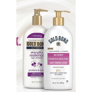 Dưỡng thể làm săn chắc da Gold Bond Ultimate Age Renew/Strength & Resilience Skin Therapy Lotion 368g (Mỹ)