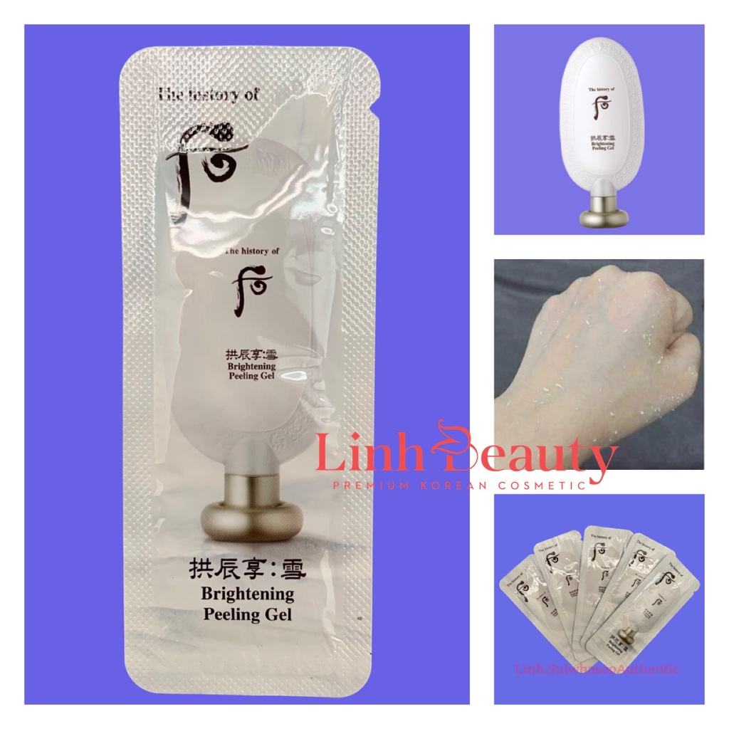 Gói tẩy tế bào chết dạng kỳ làm sáng da Whoo Seol Brightening Gel 1ml