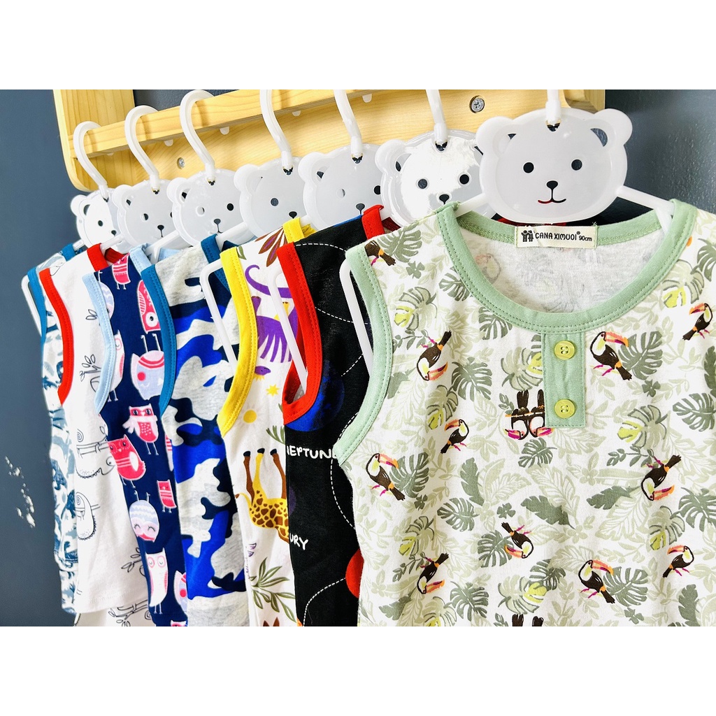 ✨Size(9-32Kg)✨FREE SHIPBộ Sát Nách Cotton Borip Cao Cấp Loại 1 Dể Thương Cho Bé Gái Bé Trai