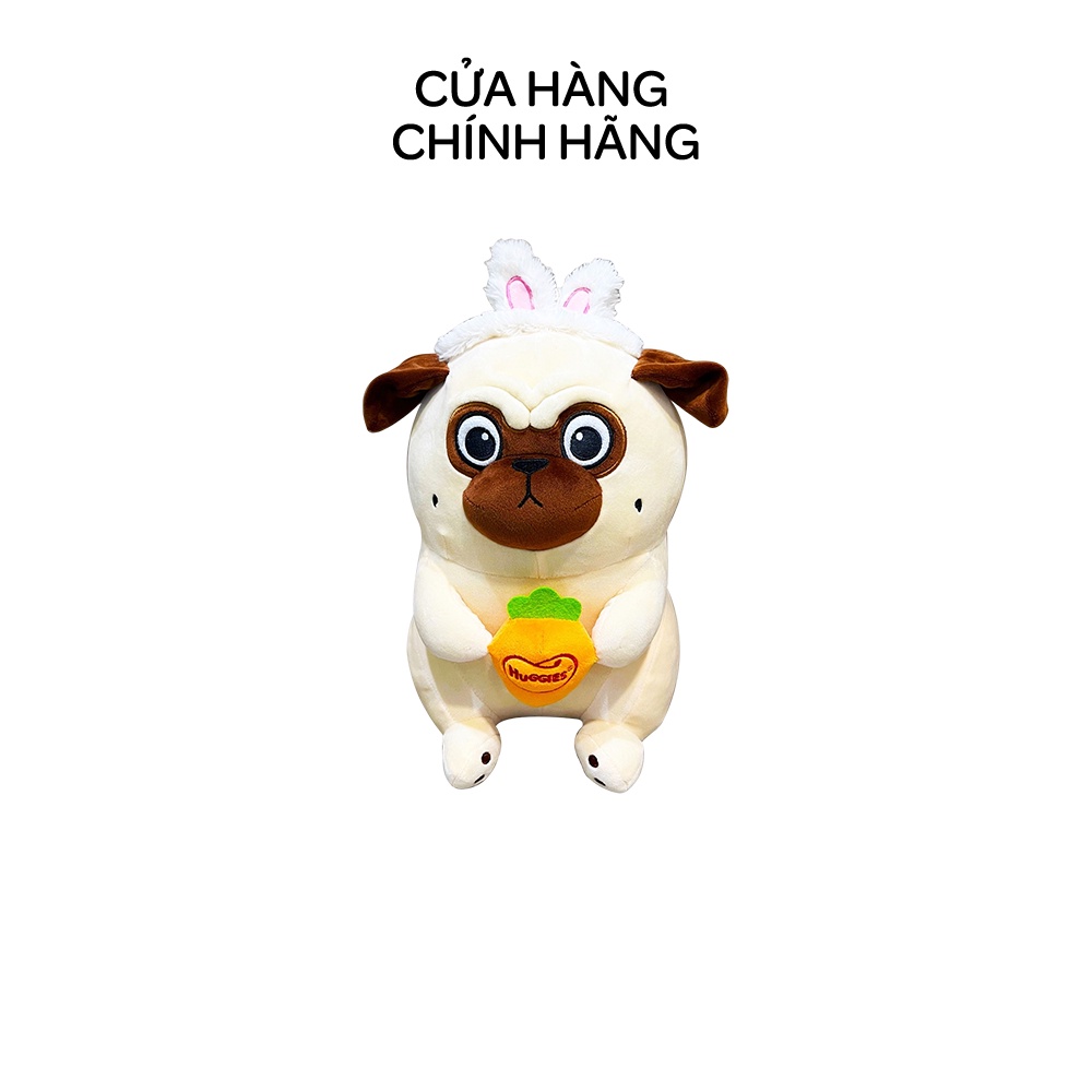 [Quà tặng không bán] Gấu bông cao cấp hình chó Pug Huggies