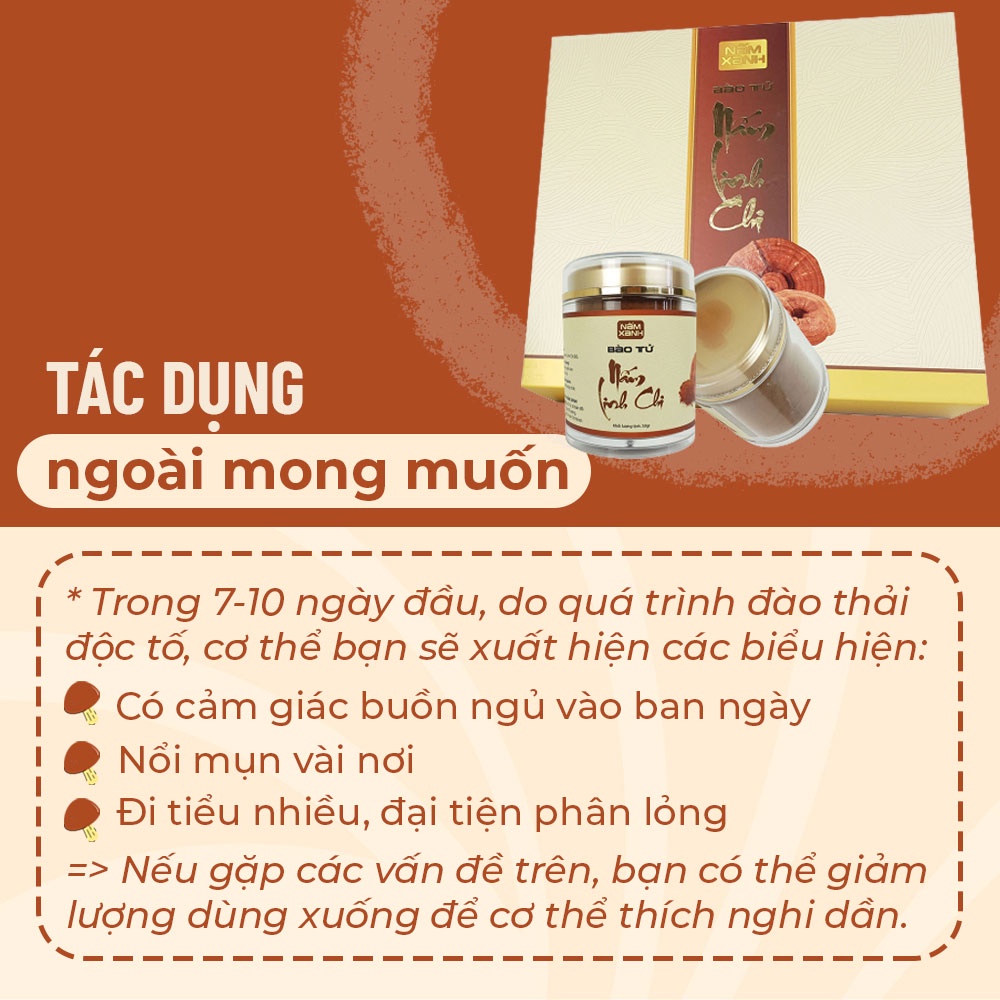 Hộp 2 Hũ Bào Tử Nấm Linh Chi Đỏ Làm Quà Biếu Tặng Cho Sức Khỏe - Nông Trại Nấm Xanh