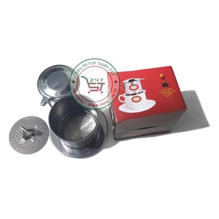 Phin pha cà phê inox không gỉ, sáng bóng, có độ bền cao