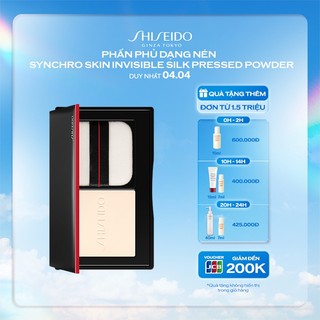 Phấn phủ dạng nén Shiseido Synchro Skin Invisible Silk Pressed Powder 10g