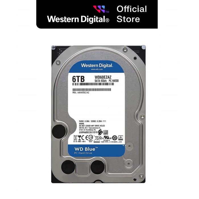 Ổ Cứng HDD Western Digital WD BLUE 6TB/64MB/5400rpm/3.5" - WD60EZAZ