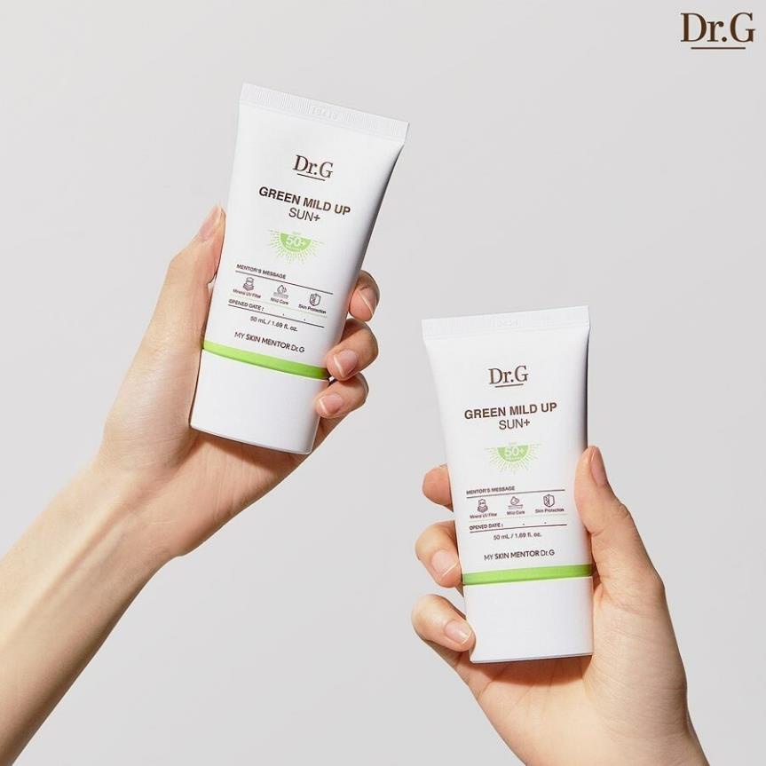 Kem Chống Nắng Làm Dịu, Nâng Tone, Dưỡng Sáng Da Dr.G Green Mild Up, Brightening UP Sun+ SPF50+ PA++++